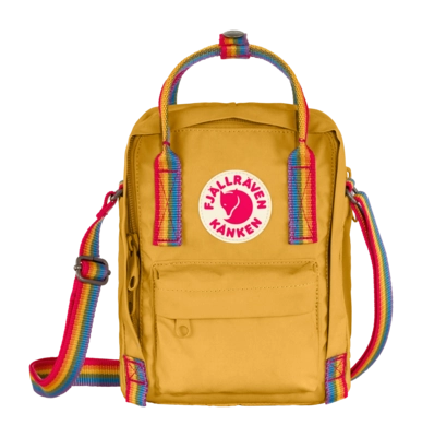 Shoulder bag Fjällräven Kånken Rainbow Sling Ochre Rainbow Pattern