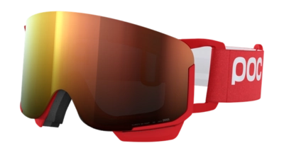 Skibril POC Unisex Nexal Mid Prismane Red/Partly Sunny Orange