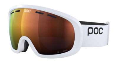 Masque de Ski POC Unisexe Fovea Mid Hydrogen White/Partly Sunny Orange