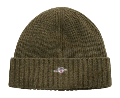 Muts GANT Unisex Shield Wool Beanie Juniper Green