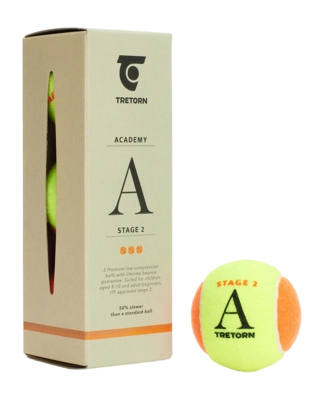 Tennisbälle Tretorn Academy Orange 3 Pack (Dose 40x3)