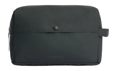 Toilettas Tretorn Unisex PU Wash Bag Large Black