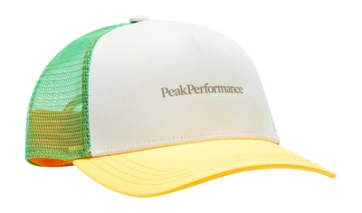 Casquette Peak Performance Unisex PP Trucker Blazing Orange Vintage White