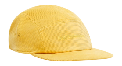Kappe Peak Performance Cord Cap Unisex Mellow Yellow