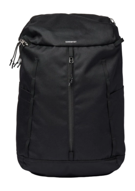 Rucksack Sandqvist Sune Unisex Black With Black Webbing
