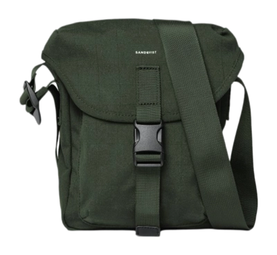 Schultertasche Sandqvist Everyday Crossbody Bag Unisex Dark Green