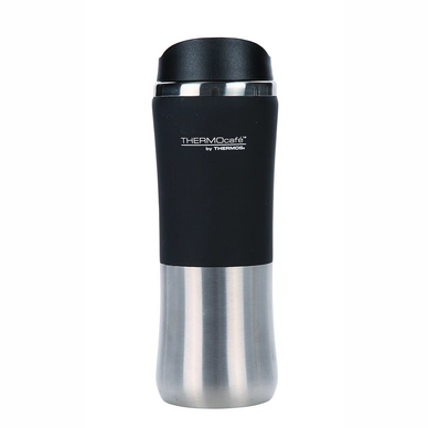 Thermal Cup Thermos Stainless Steel Black Silver 300ML