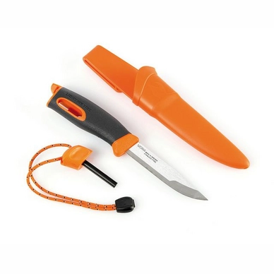 Couteau de Poche Light My Fire Fireknife Orange + Etui en Plastique et Silex