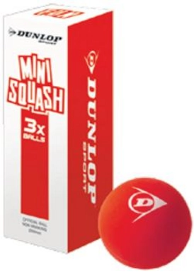 Squashbal Dunlop Fun Mini Balls Red (3 stuks)