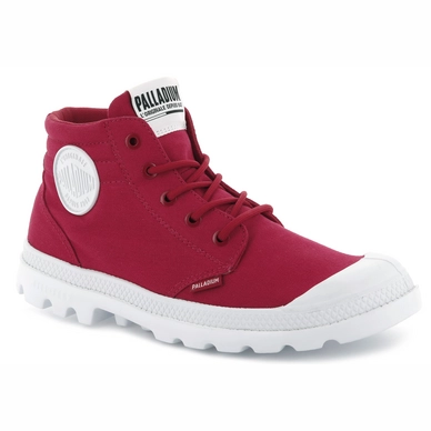 Palladium Blanc Lite Low Cuff Red Salsa