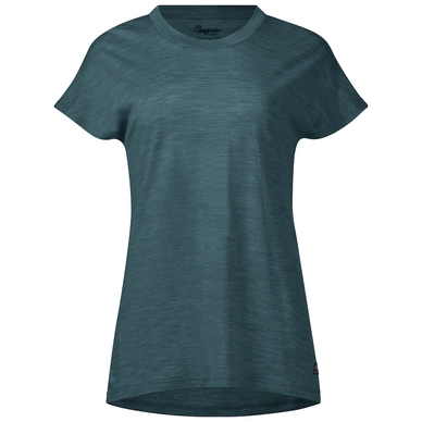 T-Shirt Bergans Femme Oslo Wool Tee Forest Frost