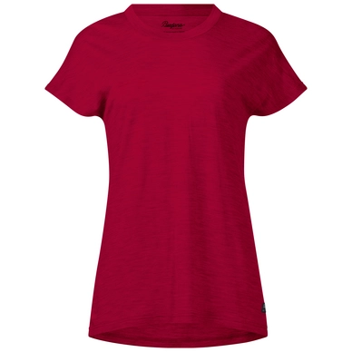 T-Shirt Bergans Oslo Wool Rot Damen