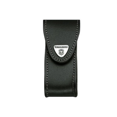 Etui Ceinture Victorinox Cuir Noir 2-4 Couches 91 mm Lampe de poche et Pierre à aiguiser