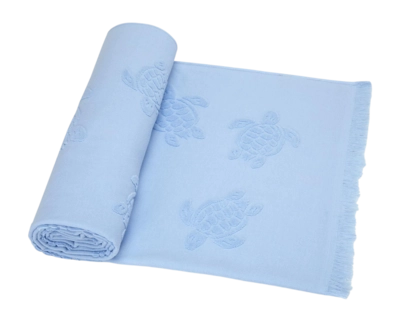 Strandlaken Vilebrequin Turtles Jacquard Flax Flower (100 x 180 cm)