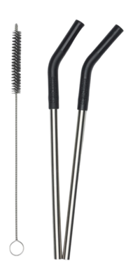 Straws Klean Kanteen Straws Stainless steel 2-Pack Black