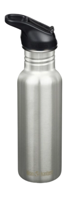 Water Bottle Klean Kanteen Classic Narrow 532ml Flip Seal Sport Cap Brushed Stainless