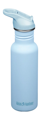 Water Bottle Klean Kanteen Classic Narrow 532ml Flip Seal Sport Cap Clear Sky
