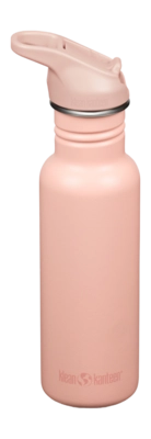 Water Bottle Klean Kanteen Classic Narrow 532ml Flip Seal Sport Cap Peach Parfait