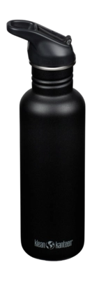 Water Bottle Klean Kanteen Classic 800ml Flip Seal Sport Cap Black
