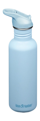 Water Bottle Klean Kanteen Classic 800ml Flip Seal Sport Cap Clear Sky