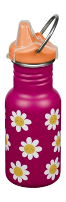 Wasserflasche Klean Kanteen Classic Narrow 355ml Sippy Cap Kinder Happy Flowers