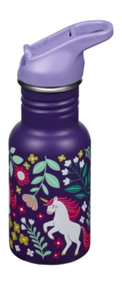 Waterfles Klean Kanteen Kids Classic Narrow 355ml Flip Seal Sport Cap Leaping Unicorns