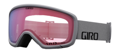 Masque de Ski Giro Unisex Ringo Grey Wordmark Vivid Infrared