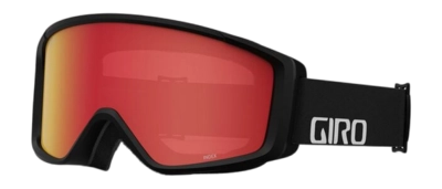 Skibril Giro Unisex Index 2.0 Flash Black Wordmark Amber Scarlet