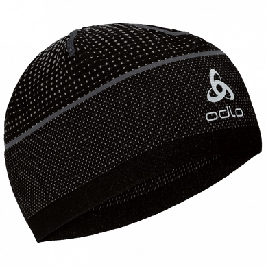Mütze Odlo Hat Velocity Ceramiwarm Black Odlo Steel Grey