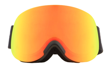 Skibril Poederbaas Freeride Red Orange