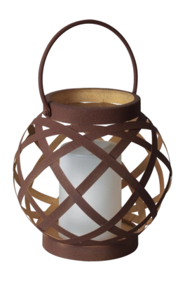 Laterne Luxform Solar Swing Rust Brown 8 Lumen