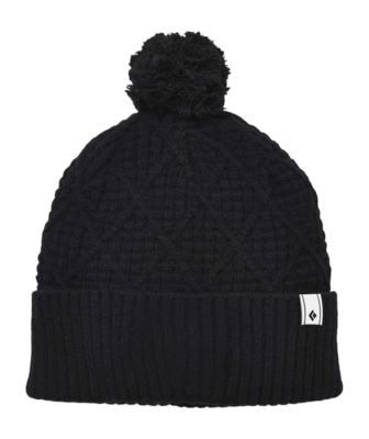 Mütze Black Diamond Cable Cuff Pom Beanie Black