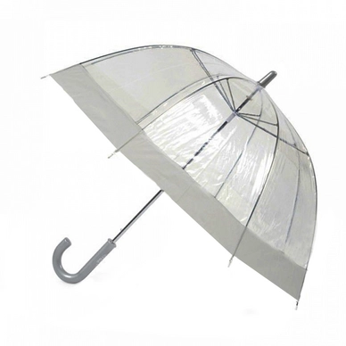 Paraplu Blooming Brollies Clear Dome Grey