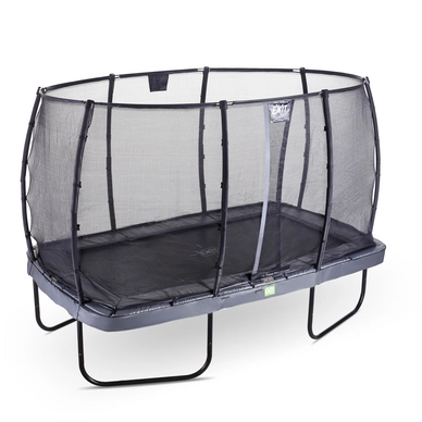 Trampoline EXIT Toys Elegant Rectangular 366 x 214 Grey Safetynet Deluxe