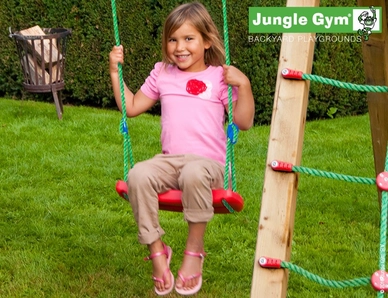 Speelset Jungle Gym Jungle Cubby + Climb X'tra Donkergroen