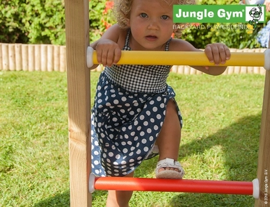 Speelset Jungle Gym Jungle Hut + Climb X'tra Geel
