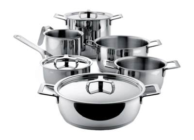 Cookware Set Alessi Pots & Pans (9-Piece)