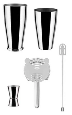 Cocktail Shaker Alessi Lunar Eclipse (4-Piece)