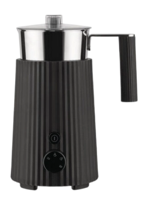 Melkopschuimer Alessi Plissé Black