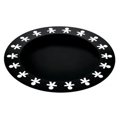 Dienblad Alessi Girotondo Round Black