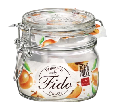 Weckpot Bormioli Rocco Fido Klempot Vierkant 500 ml