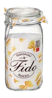 Weckpot Bormioli Rocco Fido Klempot Vierkant 1,5L