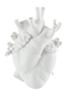 Vaas Seletti Love In Bloom Porcelain Heart Vase