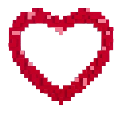 Spiegel Seletti Pixel Mirror Heart