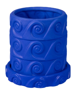 Vaas Seletti Terracotta Vase With Saucer Onda