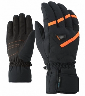 Handschoen Ziener Men Gary AS Black.Poison Orange