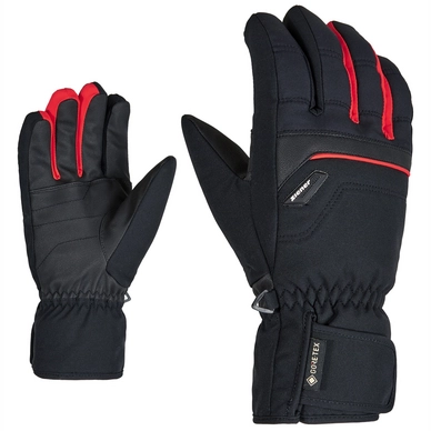 Gants Ziener Glyn GTX Gore Plus Warm Glove Ski Alpine Black Red