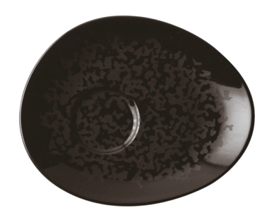 Soucoupe Arthur Krupp Porcelaine Eclipse Night 13,5 x 11 cm