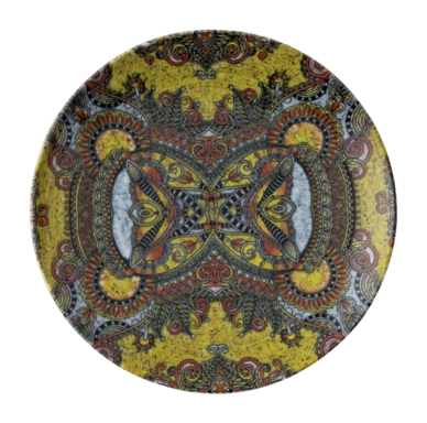 Assiette à Petit Déjeuner Arthur Krupp Porcelaine Mandala D 20 cm