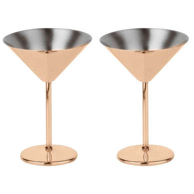 Martiniglas Paderno Mirror Copper (2er-Set)